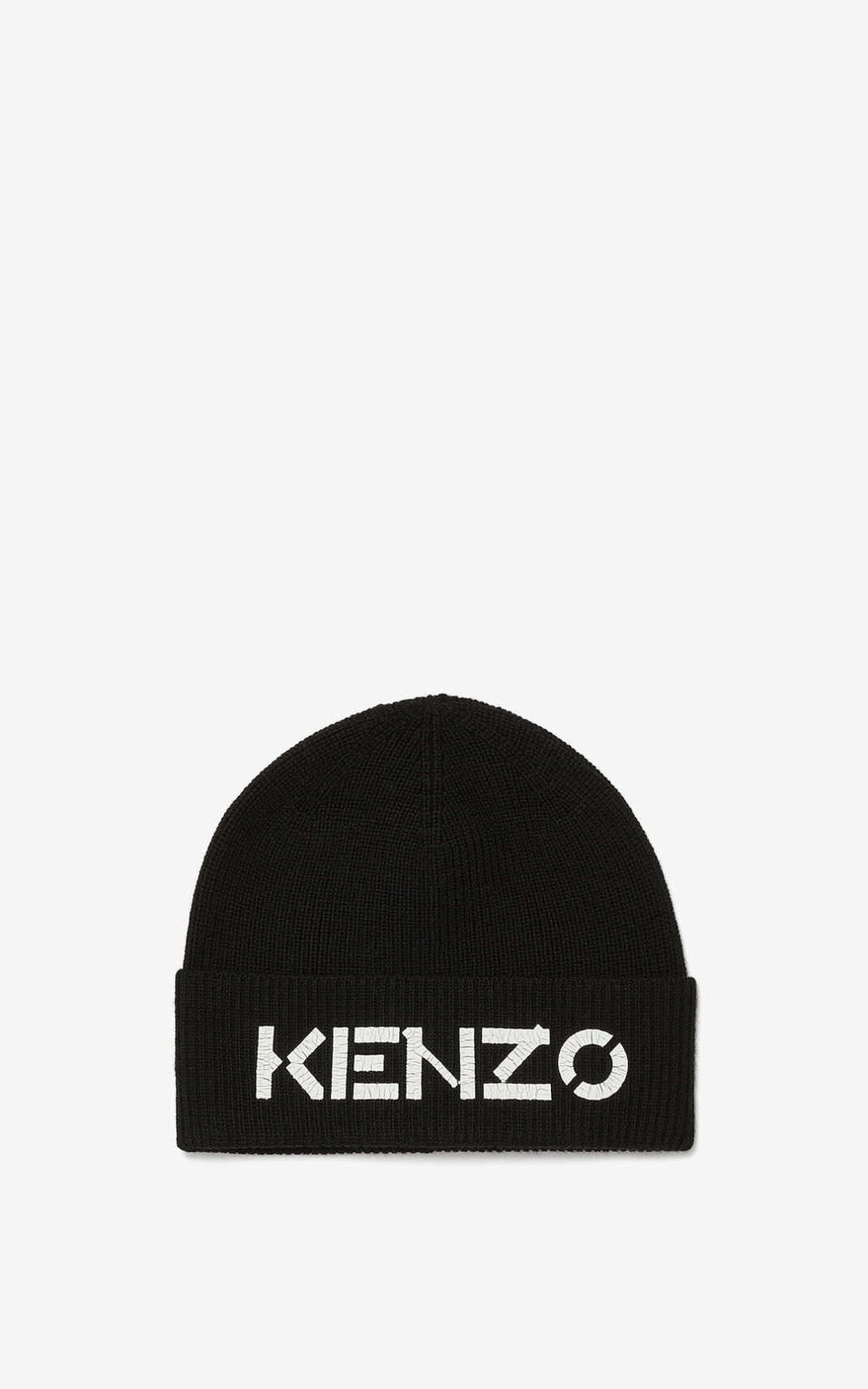 Gorro Kenzo Logo knit Hombre Negras AXT360745